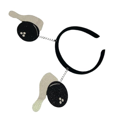 PartyKindom Glitzer Sport Stirnband mit Bowling Leichtes Bequemes Haarband für Sportwettkämpfe und Partys Vielseitiger Kopfschmuck Draht für Damen und Herren von PartyKindom
