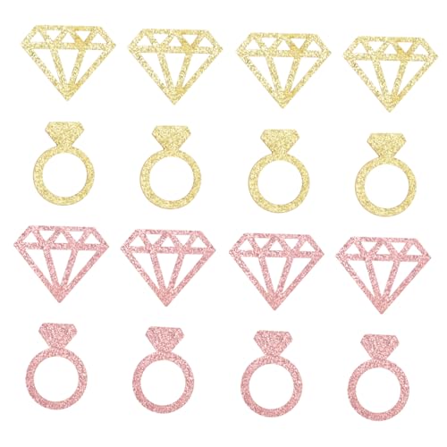 PartyKindom Glitzernde Hochzeitspapier Konfetti mit Diamant und Ring Motiven Partydeko für Hochzeit Geburtstag Valentinstag Romantisch Reißfest für Ballons und Feiern PartyKindom Glitzernde Hochzeitspapier Konfetti mit Diamant und Ring Motiven Partydeko für Hochzeit Geburtstag Valentinstag Romantisch Reißfest für Ballons und Feiern von PartyKindom