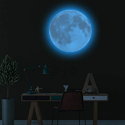 PartyKindom Glow in The Dark Moon Wandsticker für Decke, 3D-gewölbt, leuchtet im Dunkeln, leuchtende Mond-Wanddekoration, perfekt für Kinderzimmer, Schlafzimmer, Wohnzimmer PartyKindom Glow in The Dark Moon Wandsticker für Decke, 3D-gewölbt, leuchtet im Dunkeln, leuchtende Mond-Wanddekoration, perfekt für Kinderzimmer, Schlafzimmer, Wohnzimmer von PartyKindom