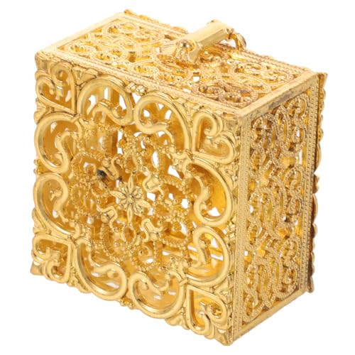 PartyKindom Goldene Metall Schmuckschatulle Retro Rosaries Aufbewahrungsbox Antikes Design Leicht Tragbar Geschenkschachtel Für Gebetskette Ring Schmuckdisplay PartyKindom Goldene Metall Schmuckschatulle Retro Rosaries Aufbewahrungsbox Antikes Design Leicht Tragbar Geschenkschachtel Für Gebetskette Ring Schmuckdisplay von PartyKindom