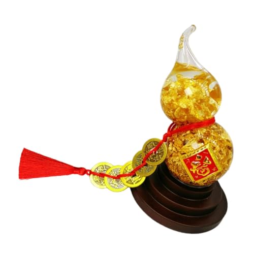 PartyKindom Goldfolie Kristall Kürbis Dekoration Feng Shui Desktop Ornamente Kreative Geschenkidee für Zuhause Büro Party von PartyKindom