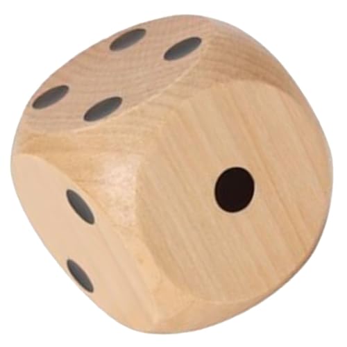 PartyKindom Großer Holz Würfel Sechseitiger Spielwürfel mit Abgerundeten Kanten Vielseitig für Partyspiele Familienfeiern und Brettspiele Natürliches Holzmaterial für Authentischen Spielspaß PartyKindom Großer Holz Würfel Sechseitiger Spielwürfel mit Abgerundeten Kanten Vielseitig für Partyspiele Familienfeiern und Brettspiele Natürliches Holzmaterial für Authentischen Spielspaß von PartyKindom