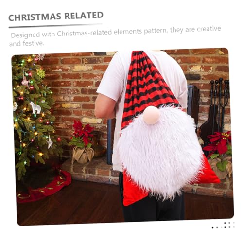 PartyKindom Großer Kordelzug Geschenksack mit Weihnachtsgnom Stoffbeutel für Süßigkeiten und Kekse Wiederverwendbarer Tragetasche für Weihnachten und Partys PartyKindom Großer Kordelzug Geschenksack mit Weihnachtsgnom Stoffbeutel für Süßigkeiten und Kekse Wiederverwendbarer Tragetasche für Weihnachten und Partys von PartyKindom