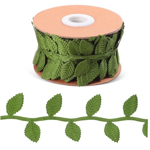 PartyKindom Grünes Blattband Polyester Dekorationsband für Bastelarbeiten Hochzeiten und Zuhause Flexibles und Strapazierfähiges Geschenkband für Girlanden und Arrangements PartyKindom Grünes Blattband Polyester Dekorationsband für Bastelarbeiten Hochzeiten und Zuhause Flexibles und Strapazierfähiges Geschenkband für Girlanden und Arrangements von PartyKindom