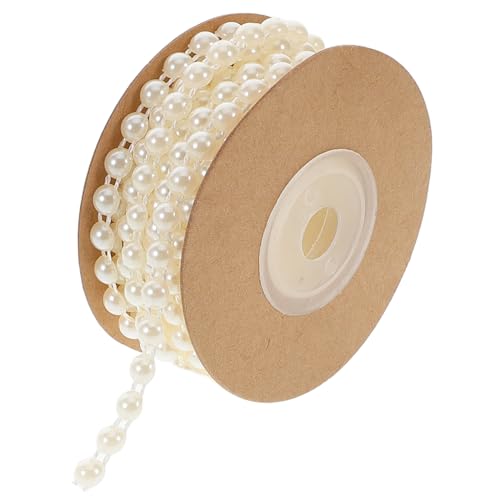 PartyKindom Halbrunde Perlenkette Beige Abs Perlenstrang zum Basteln Schmuck DIY Kleidung Halsketten Armbänder Kreative Perlen für Modegestaltung und Partydekoration PartyKindom Halbrunde Perlenkette Beige Abs Perlenstrang zum Basteln Schmuck DIY Kleidung Halsketten Armbänder Kreative Perlen für Modegestaltung und Partydekoration von PartyKindom