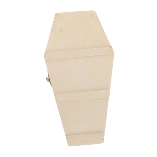 PartyKindom Halloween Holzschatulle Sargform mit Deckel Langlebige Candy Storage Box für Halloween Deko und Geschenkverpackung Leichte Wiederverwendbare Aufbewahrungsbox für Süßigkeiten und von PartyKindom