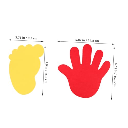 PartyKindom Handgemachte Papier ausschnitte Fuß Handformen Frühling Dekoration für Klassenzimmer Pinnwand Basteln für Party Kindergarten und Schuldeko PartyKindom Handgemachte Papier ausschnitte Fuß Handformen Frühling Dekoration für Klassenzimmer Pinnwand Basteln für Party Kindergarten und Schuldeko von PartyKindom