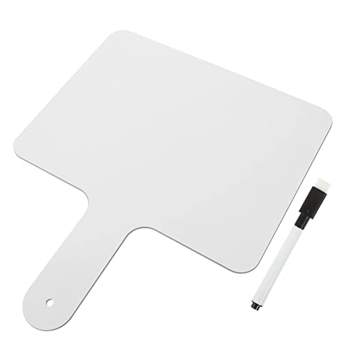 PartyKindom Handheld Whiteboard Doppelseitige Abwischbare Antwortpaddel für Klassenraum und Spiele mit Stift für Abstimmungen und Notizen Langlebig und Praktisch von PartyKindom