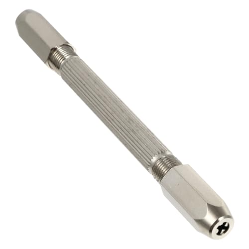 PartyKindom Handspiralbohrer Drehwerkzeug Stiftschraubstockbohrer Handbohrmaschine Doppelseitiger Schraubstock Silber PartyKindom Handspiralbohrer Drehwerkzeug Stiftschraubstockbohrer Handbohrmaschine Doppelseitiger Schraubstock Silber von PartyKindom