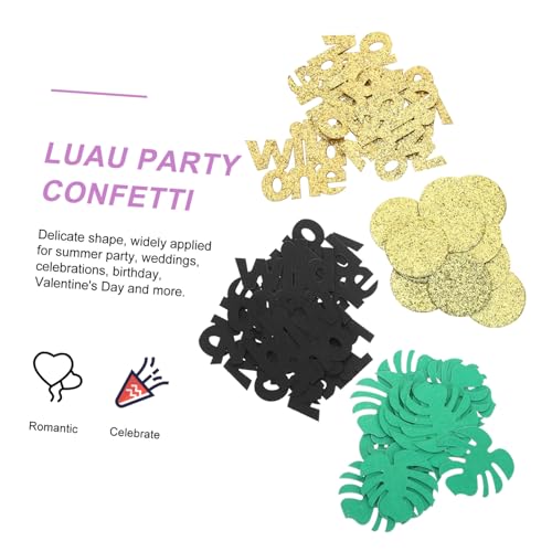 PartyKindom Hawaiian Shower Konfetti Palmblatt Papierdeko DIY Geburtstag Tischdeko Gold Schwarz Tropisches Party Zubehör PartyKindom Hawaiian Shower Konfetti Palmblatt Papierdeko DIY Geburtstag Tischdeko Gold Schwarz Tropisches Party Zubehör von PartyKindom