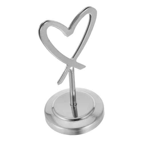 PartyKindom Herzförmiger Memo Clip Halter Stabile Notizhalterung Tischkartenhalter Für Hochzeiten Partys Büro Design Robust Und Verformungsbeständig PartyKindom Herzförmiger Memo Clip Halter Stabile Notizhalterung Tischkartenhalter Für Hochzeiten Partys Büro Design Robust Und Verformungsbeständig von PartyKindom