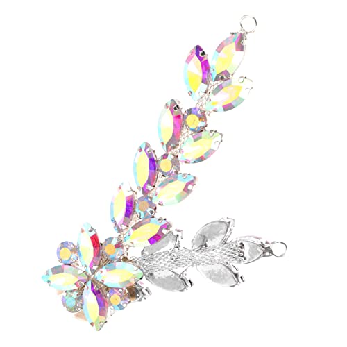 PartyKindom Hochzeits Rhinestone Applikation Dekorativer Patch für Brautkleider Funkelnder Gürtel mit Strassverzierung für Hochzeiten und Festlichkeiten von PartyKindom