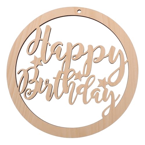 PartyKindom Holz Geburtstags Dekoschild Khaki Langlebiges Hängendes Geburtstags Tag aus Hochwertigem Holz Fein Geschnittene Dekorative Platte für Tür Wand Partyfotografie Wiederverwendbar PartyKindom Holz Geburtstags Dekoschild Khaki Langlebiges Hängendes Geburtstags Tag aus Hochwertigem Holz Fein Geschnittene Dekorative Platte für Tür Wand Partyfotografie Wiederverwendbar von PartyKindom