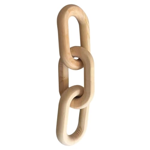 PartyKindom Holzkettenglied Dekoration Natürlichem Holz Rustikales Ornament für Wohnzimmer und Kamin Glieder Deko für Esstisch und Wand Geschenkidee für Einweihung PartyKindom Holzkettenglied Dekoration Natürlichem Holz Rustikales Ornament für Wohnzimmer und Kamin Glieder Deko für Esstisch und Wand Geschenkidee für Einweihung von PartyKindom
