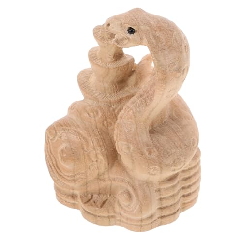 PartyKindom Holzschlangenfigur Feng Shui Dekor Jahr der Schlange Chinesische Lunarjahr Skulptur Glückssymbol für Zuhause und Büro mit Feiner Handwerkskunst PartyKindom Holzschlangenfigur Feng Shui Dekor Jahr der Schlange Chinesische Lunarjahr Skulptur Glückssymbol für Zuhause und Büro mit Feiner Handwerkskunst von PartyKindom