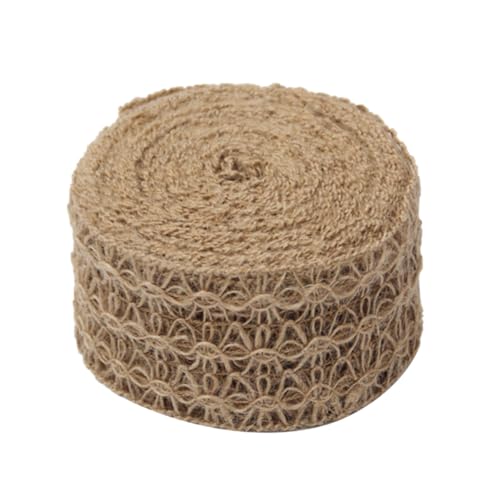 PartyKindom Jute Spitze mit Offenem Blumenmuster Handgewebte Dekoschnur für DIY Hochzeitsdeko Vintage Tisch und Geschenkverzierung Langlebiges Naturmaterial PartyKindom Jute Spitze mit Offenem Blumenmuster Handgewebte Dekoschnur für DIY Hochzeitsdeko Vintage Tisch und Geschenkverzierung Langlebiges Naturmaterial von PartyKindom