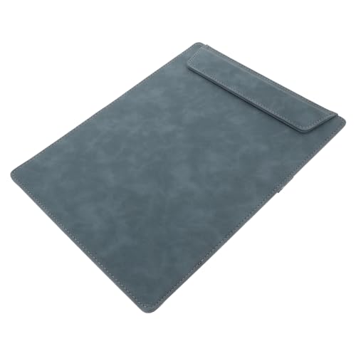 PartyKindom Klemmbrett aus Leder mit Schreibunterlage Vielseitiges Büro Clip Board für Akten Besprechungen und Unterschriften Tragbar und Praktisch für Büro Zuhause Manager Denim Blau von PartyKindom
