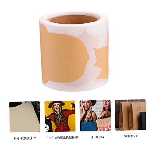 PartyKindom Kraftpapier Sticker Rolle Selbstklebende DIY Etiketten für Dekoration und Bastelprojekte Kreative Designs für Feiertagsgrüße und PartyKindom Kraftpapier Sticker Rolle Selbstklebende DIY Etiketten für Dekoration und Bastelprojekte Kreative Designs für Feiertagsgrüße und von PartyKindom