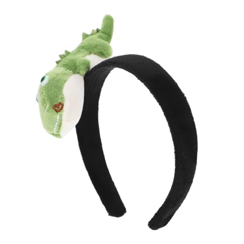 PartyKindom Krokodil-Puppenanhänger Cosplay-Kopfschmuck Cosplay-Stirnband Party Kostüm Festival einzigartig Schließe Stütze favorisieren Kopfbedeckung dekorativ Kleid Karikatur PP Baumwolle von PartyKindom