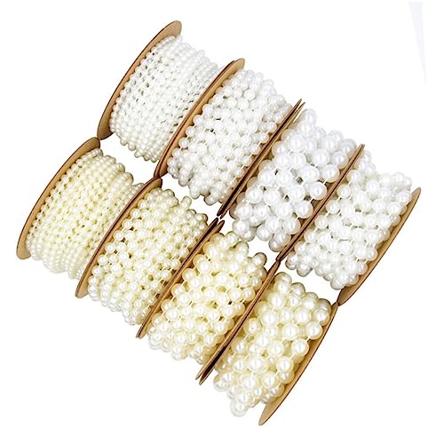 PartyKindom Kunststoff perlenkette Beige Feste DIY Schmuckperlen für Hochzeitsdekoration Vorhang Armband Bastelmaterial Verstellbar Glänzend Vielseitig Einsetzbar PartyKindom Kunststoff perlenkette Beige Feste DIY Schmuckperlen für Hochzeitsdekoration Vorhang Armband Bastelmaterial Verstellbar Glänzend Vielseitig Einsetzbar von PartyKindom