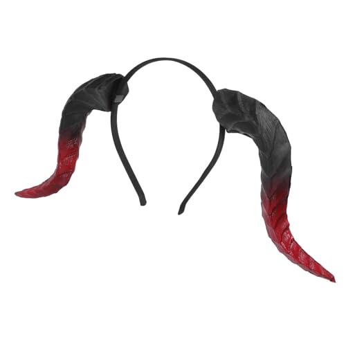 PartyKindom Leichtes Abnehmbares Bull Horn Headband mit Weichen Pu-oxhörnern Komfortabler Haarreif für Halloween Cosplay und Faschingsparty Schonend zum Haar für Längeres Tragen von PartyKindom