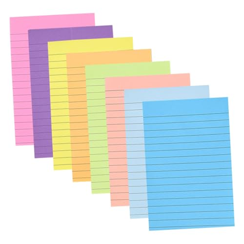 PartyKindom Linierte Haftnotizen Multifunktionale Memo Aufkleber Pastellfarben Tragbare Notizblöcke für Büro Schule und Zuhause Markieren und Organisieren PartyKindom Linierte Haftnotizen Multifunktionale Memo Aufkleber Pastellfarben Tragbare Notizblöcke für Büro Schule und Zuhause Markieren und Organisieren von PartyKindom