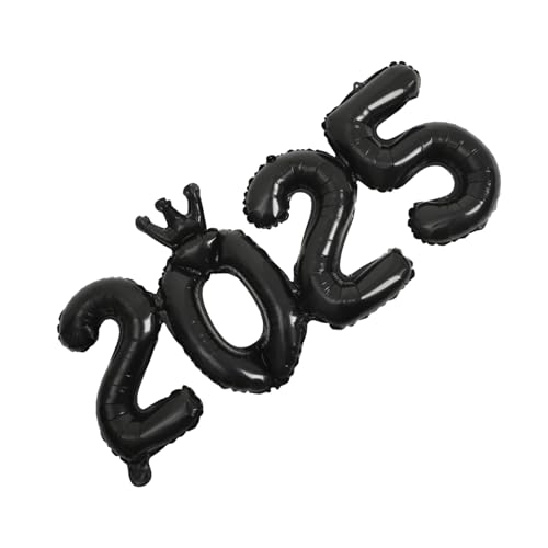 PartyKindom Luftballons 40 Zoll 2025 Folien-zahlenballons Für 2025 Silvester-festival-partyzubehör Abschlussdekorationen PartyKindom Luftballons 40 Zoll 2025 Folien-zahlenballons Für 2025 Silvester-festival-partyzubehör Abschlussdekorationen von PartyKindom