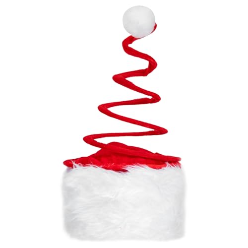 PartyKindom Lustige Weihnachtsmütze Spiralförmiger Leichter Xmas Partyhut für Erwachsene und Dekorativer Weihnachtskopfschmuck mit Kompaktem Design für Festliche Feiern und Karneval PartyKindom Lustige Weihnachtsmütze Spiralförmiger Leichter Xmas Partyhut für Erwachsene und Dekorativer Weihnachtskopfschmuck mit Kompaktem Design für Festliche Feiern und Karneval von PartyKindom