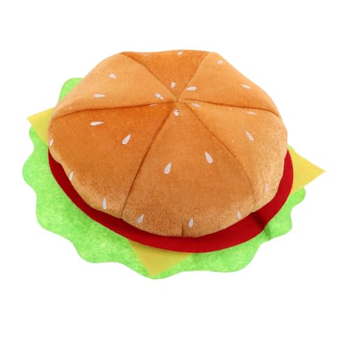 PartyKindom Lustiger Hamburger Hut Cosplay Party Kostüm Zubehör Leichtes Accessoire Für Halloween Karneval Fasching Und Themenveranstaltungen von PartyKindom