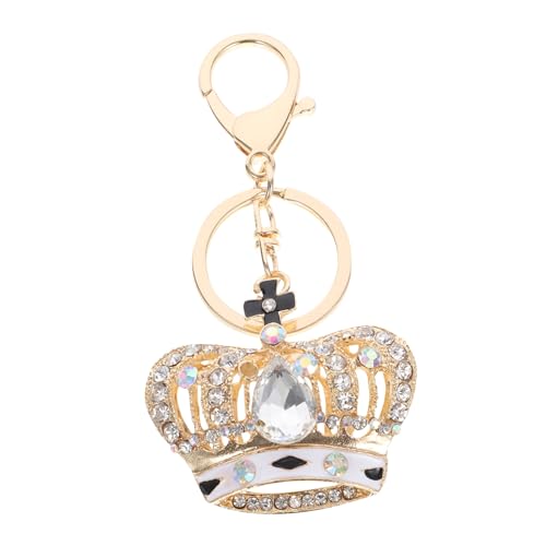PartyKindom Luxuriöser Kristall Schlüsselanhänger in Kronenform Funkelnder Bling Bling Charm für Taschen Geschenkidee für Frauen und Freundinnen Vielseitig als Handtaschen und von PartyKindom