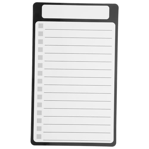 PartyKindom Magnetische Nachrichtenaufkleber Notizblock für Kühlschrank Magnettafel beachten Unterlage Magnetischer Notizblock für den Kühlschrank Magnetisches Memo -Pad das Haustier Schwarz von PartyKindom