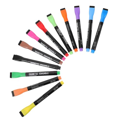 PartyKindom Magnetische Whiteboard Marker Farben Spitze Abwischbar Wasserbasierte Malstifte für Vielseitig Nutzbar für Klassenzimmer Büro und Zuhause von PartyKindom