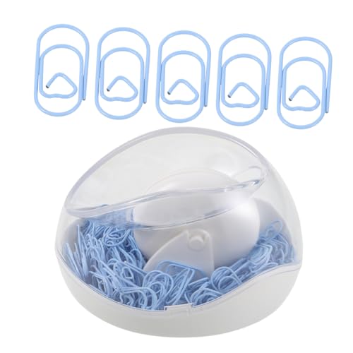 PartyKindom Magnetischer Herz Paperclip Halter Mini Büroklammer Box Bunte Büroklammern Organizer Platzsparend für Schreibtisch Home Office Zubehör von PartyKindom