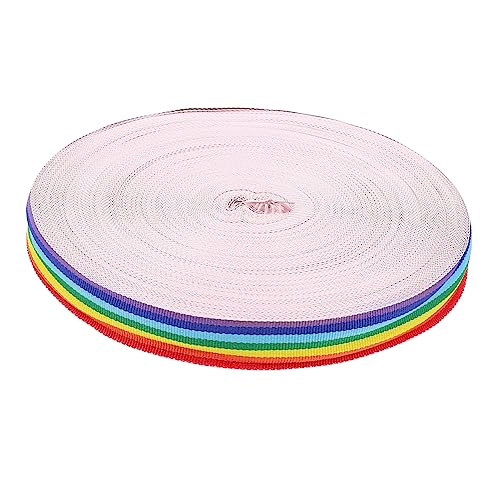 PartyKindom Mehrfarbiges Regenbogen Dekoband Geschenkband für Basteln DIY Zubehör Hochzeit Party Geschenkverpackung Vielseitiges Zierband für Kreative Deko PartyKindom Mehrfarbiges Regenbogen Dekoband Geschenkband für Basteln DIY Zubehör Hochzeit Party Geschenkverpackung Vielseitiges Zierband für Kreative Deko von PartyKindom