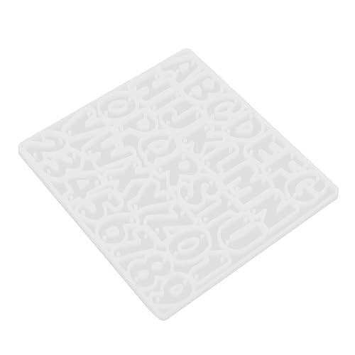 PartyKindom Mini Buchstaben und Zahlen Silikonform für Ohrringe und Anhänger Langlebige Epoxidharz Gießform Einfach zu Reinigen für Schmuckherstellung DIY Anhänger Basteln von PartyKindom