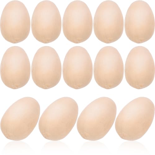 PartyKindom Mini-Holzeier, 18 cm, kleine unlackierte Holzeier für Kunst und Handwerk, dekorative Ostereier für Heimdekoration und Osterkorbfüller, 100 Stück PartyKindom Mini-Holzeier, 18 cm, kleine unlackierte Holzeier für Kunst und Handwerk, dekorative Ostereier für Heimdekoration und Osterkorbfüller, 100 Stück von PartyKindom
