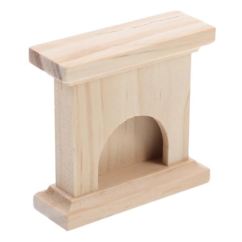 PartyKindom Mini-massivholzkamin Puppenhausmöbel Puppenhaus-miniaturen Miniatur-puppenstubenmöbel Mini-simulationsmöbel Mini -kamin Mini Möbel Miniaturkamin Für Puppenhaus Mini-kamin Beige von PartyKindom