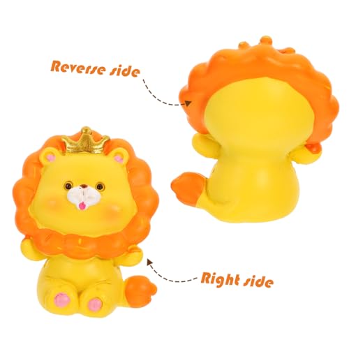 PartyKindom Miniatur Resin Tierfigur Dschungel Kuchen Dekoration Tortentopper für Geburtstagsfeier Tischdeko Niedliche Tierstatue von PartyKindom