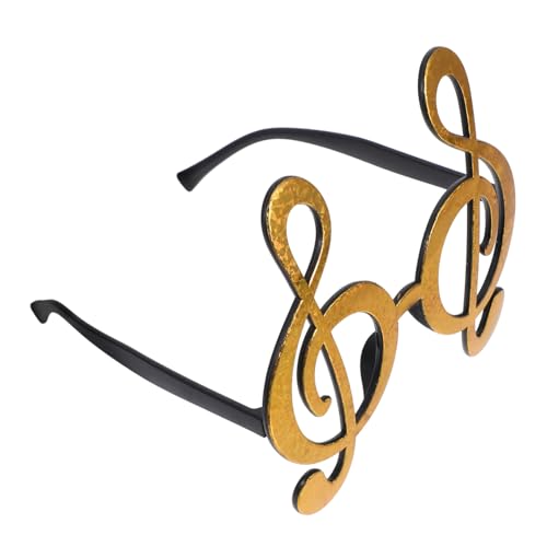 PartyKindom Musiknoten Brille Lustige Partybrille für Fotografie Leichtes Material Einzigartiges Design für Feiern und Kostümpartys von PartyKindom