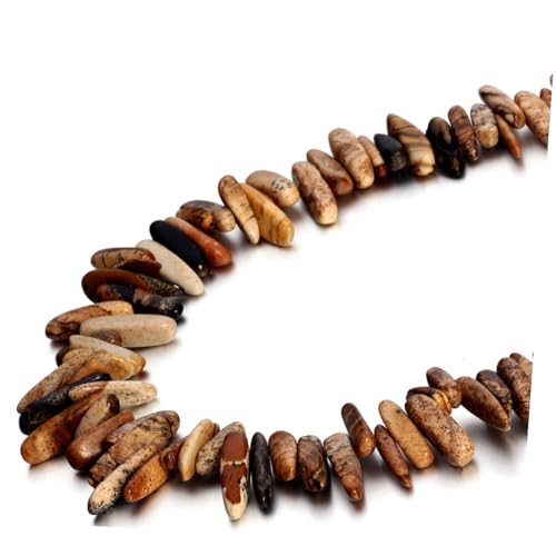 PartyKindom Natürliche Unregelmäßige Schmucksteine Strang mit Gebohrten Perlen für Kreatives DIY Armband Halskette Schmuckherstellung und Bastelaccessoires von PartyKindom