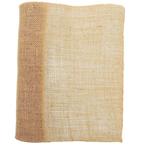 PartyKindom Natural Flax Strip Jute Tischläufer DIY Deko Band für Festliche Tischdecke Landhausstil Handarbeit Flach Gewebt Robust und Vielseitig für Kreative Dekoration von PartyKindom
