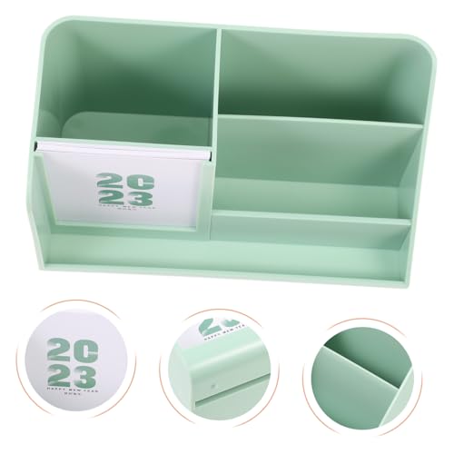 PartyKindom Notizblock Aufbewahrungsbox aus Kunststoff mit Kalenderständer Schreibtisch Organizer für Büro und Zuhause Platzsparend Multifunktional Grün PartyKindom Notizblock Aufbewahrungsbox aus Kunststoff mit Kalenderständer Schreibtisch Organizer für Büro und Zuhause Platzsparend Multifunktional Grün von PartyKindom