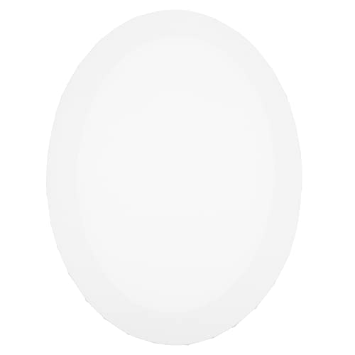 PartyKindom Ovalölmalereirahmen Kunst geformt großes ovales Leinwandgemälde Art Canvas Leinwandbretter oval Produkt Ölgemälde Kreis dünne Ovales Zeichenbrett aus Holz Weiß von PartyKindom