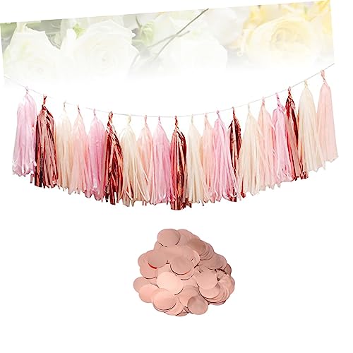 PartyKindom Party Konfetti Set mit Bunten Tasseln und Roségoldenem Papierkonfetti Vielseitige Tischdeko für Hochzeit Geburtstag Valentinstag und Festliche Feiern DIY Partydekoration PartyKindom Party Konfetti Set mit Bunten Tasseln und Roségoldenem Papierkonfetti Vielseitige Tischdeko für Hochzeit Geburtstag Valentinstag und Festliche Feiern DIY Partydekoration von PartyKindom