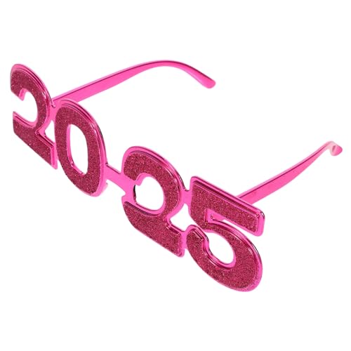 PartyKindom Partybrille mit Rosaroter Elektrobeschichteter Glitzeroptik Leichter Robuster Wiederverwendbar Komfortabel für Silvester und Abschlussfeierdekoration PartyKindom Partybrille mit Rosaroter Elektrobeschichteter Glitzeroptik Leichter Robuster Wiederverwendbar Komfortabel für Silvester und Abschlussfeierdekoration von PartyKindom