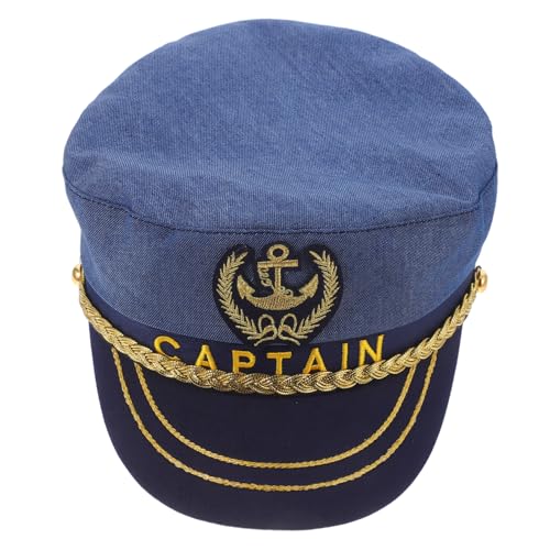 PartyKindom Partyhut Matrosenmütze Frauen Matrosenzubehör Matrosenhut Kapitänsmütze für Herren -Baseballmütze Matrosenmütze Bootsmützen für Männer Bootshut für Herren Polyester von PartyKindom