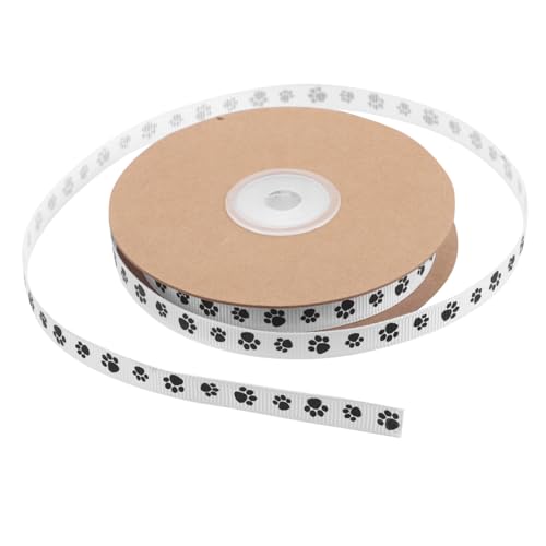 PartyKindom Polyester Pfotenabdruck Ripsband Breit Weich Farbecht für Geschenkverpackung Bastelprojekte Haustierdeko DIY Hundemotivband für Hüte Kleidung Accessoires PartyKindom Polyester Pfotenabdruck Ripsband Breit Weich Farbecht für Geschenkverpackung Bastelprojekte Haustierdeko DIY Hundemotivband für Hüte Kleidung Accessoires von PartyKindom