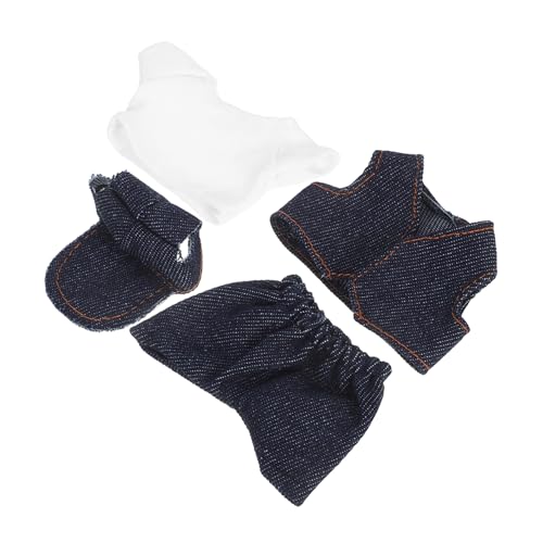 PartyKindom Puppenkleidung Plüschtiere Outfit Set mit T Shirt Hose Weste und Mütze Weiche Sichere Stoffe Vielseitig Kombinierbar für Ankleiden und Rollenspiele PartyKindom Puppenkleidung Plüschtiere Outfit Set mit T Shirt Hose Weste und Mütze Weiche Sichere Stoffe Vielseitig Kombinierbar für Ankleiden und Rollenspiele von PartyKindom