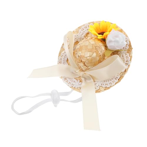 PartyKindom Puppenpuppen -dressinghut Kleines Puppenzubehör Kleine Puppenhüte Puppe Zylinder Gewebte Mützen Puppe Verkleiden Sich Hüte Mini-hutfiguren Gewebter Hut Minihüte Zum Basteln Rebe von PartyKindom