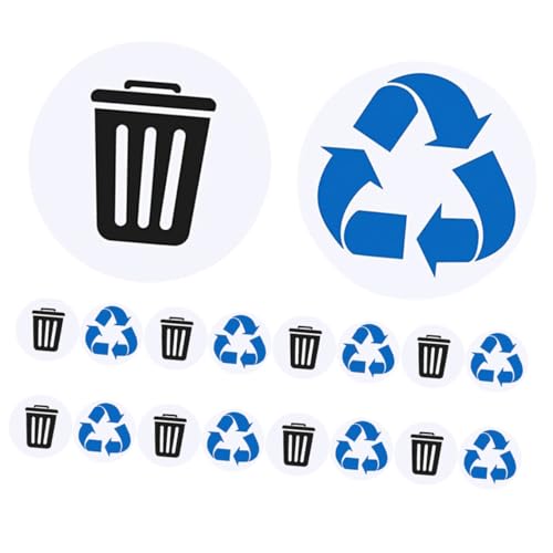 PartyKindom Recycle aufkleber Selbstklebende Mülltonnen etiketten aus Wasserdichtem PVC Robuste Abfallklassifizierungs sticker für Haus und Garten Einfach Anzubringen Nachhaltig und PartyKindom Recycle aufkleber Selbstklebende Mülltonnen etiketten aus Wasserdichtem PVC Robuste Abfallklassifizierungs sticker für Haus und Garten Einfach Anzubringen Nachhaltig und von PartyKindom